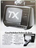21 vintage advertenties reclames Philips televisie 56-80 TV, Audio en Video, Ophalen