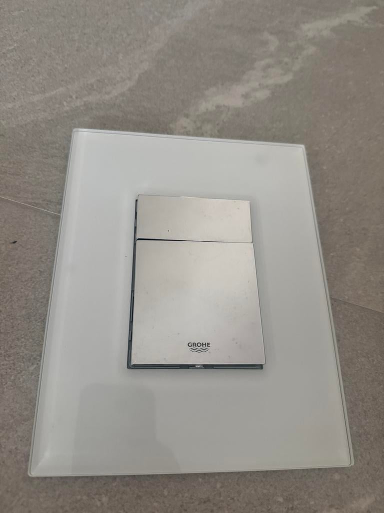 Grohe Arena Cosmopolitan Toilet Drukknop - Glas, Doe-het-zelf en Verbouw, Sanitair, Ophalen of Verzenden, Nieuw, Glas, Toilet