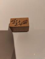 Houten stempel - Vogels en post, Hobby en Vrije tijd, Stempelen, Ophalen of Verzenden, Zo goed als nieuw, Houten stempel
