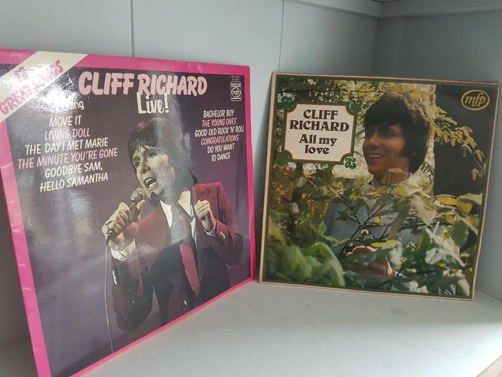 Cliff Richard LP'S. - Live & All my love, Cd's en Dvd's, Vinyl | Pop, Zo goed als nieuw, 1960 tot 1980, 12 inch, Ophalen of Verzenden