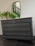 Ladekast met marmeren blad, Huis en Inrichting, Kasten | Dressoirs, Ophalen, Gebruikt, 100 tot 150 cm, Klassiek