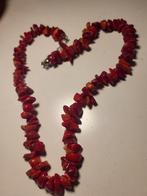 Te koop koraal ketting, Ophalen of Verzenden, Zo goed als nieuw, Rood, Steen of Mineraal