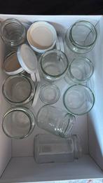 Glazen potjes met witte deksels, Ophalen, Nieuw, Haken, Overige typen