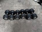 Rubberen vaste dumbells 2x22kg ,2x24kg ,2x30kg, Sport en Fitness, Fitnessmaterialen, Ophalen, Gebruikt, Dumbbell