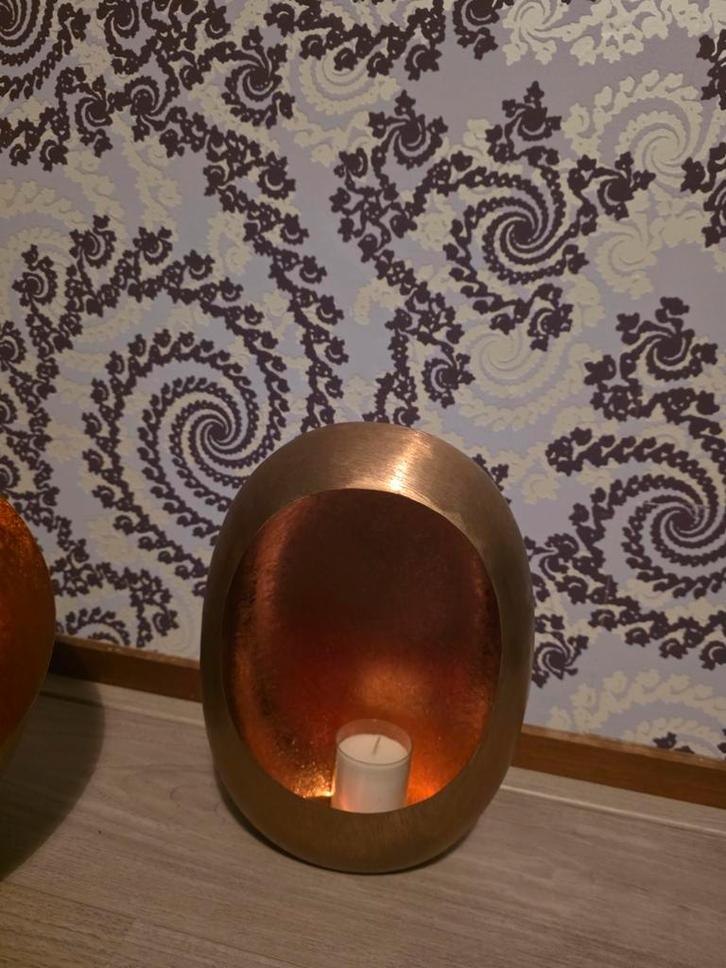 Sfeervolle Lamp & Windlicht Set, Huis en Inrichting, Woonaccessoires | Kandelaars en Kaarsen, Zo goed als nieuw, Overige materialen