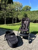 Bugaboo Bee 5 Kinderwagen – All Black – Complete Set, Kinderen en Baby's, Kinderwagens en Combinaties, Gebruikt, Bugaboo, Verstelbare duwstang