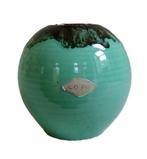 CO PO vintage rond vaasje druipglazuur jaren 50, Antiek en Kunst, Ophalen of Verzenden