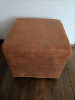 2 Cognac Kleurige Hockers - Vierkant, Ophalen