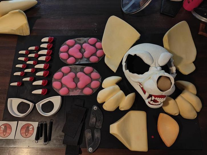 DVC K9 resin mask set Fursuit, Hobby en Vrije tijd, Kostuums, Theaterbenodigdheden en LARP, Gebruikt, Ophalen of Verzenden