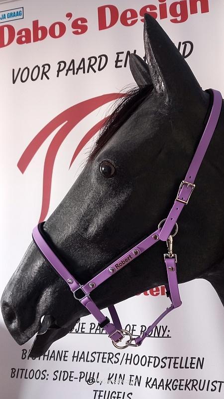 🐴 BioThane® Halster 16 mm – Nieuw | Sterk & Onderhoudsvrij, Dieren en Toebehoren, Paarden en Pony's | Hoofdstellen en Tuigage