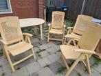 Te koop gele tuinset, Tuin en Terras, Ophalen of Verzenden, Gebruikt, Kunststof