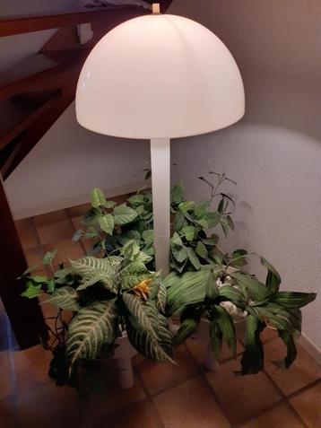 Vintage mushroom vloerlamp met plantenhouder beschikbaar voor biedingen