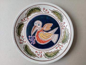 Vintage wandbord.Kerstmis 1980.Fatto Mano beschikbaar voor biedingen