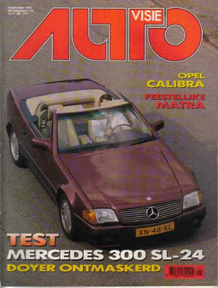 Autovisie 18 1989 : Opel Calibra - Mercedes Benz 300SL-24, Boeken, Auto's | Folders en Tijdschriften, Gelezen, Algemeen, Ophalen of Verzenden