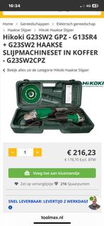 2 Hikoki slijptollen in koffer + slijpschijven, Ophalen, Nieuw, 1000 watt of meer, Haakse handslijpmachine