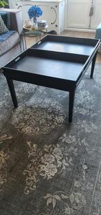 Salon tafel met 2 dienbladen, Huis en Inrichting, Tafels | Salontafels, Ophalen, Gebruikt, 100 tot 150 cm, 50 tot 100 cm
