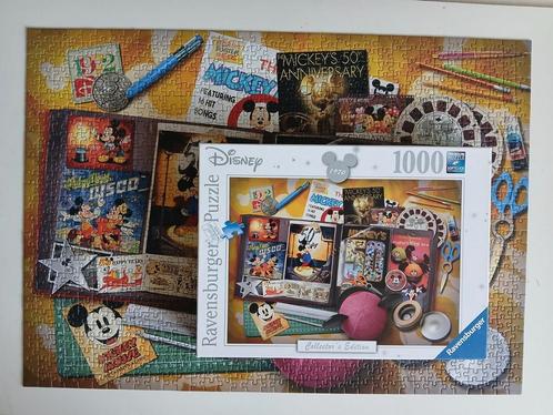 Disney puzzel Mickey Anniversary 1970 = VERKOCHT, Hobby en Vrije tijd, Denksport en Puzzels, Zo goed als nieuw, Ophalen of Verzenden