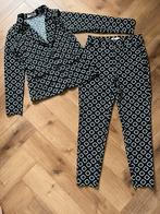 Studio anneloes set M retro blazer & broek zwart/wit, Maat 38/40 (M), Zwart, Ophalen of Verzenden, Zo goed als nieuw