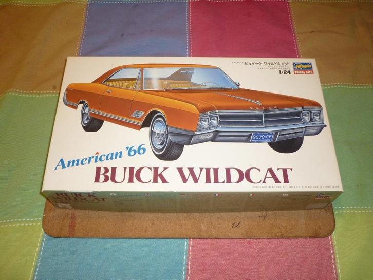 Zeldzame 1:24 modelbouwset Buick Wildcat American '66 Japan, Hobby en Vrije tijd, Modelbouw | Auto's en Voertuigen, Nieuw, Auto
