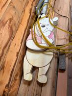 Winnie de Pooh, hangend voor op hekje van speelhuisje, Kinderen en Baby's, Speelgoed | Buiten | Speelhuisjes, Gebruikt, Hout, Ophalen