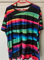 Zwart shirt met regenboog strepen, Kleding | Dames, T-shirts, Zwart, Maat 46/48 (XL) of groter, Nieuw, Ophalen of Verzenden