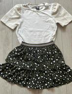 Gaaf setje rokje met shirt 122/128 oa shoeby, Ophalen of Verzenden, Zo goed als nieuw, Meisje