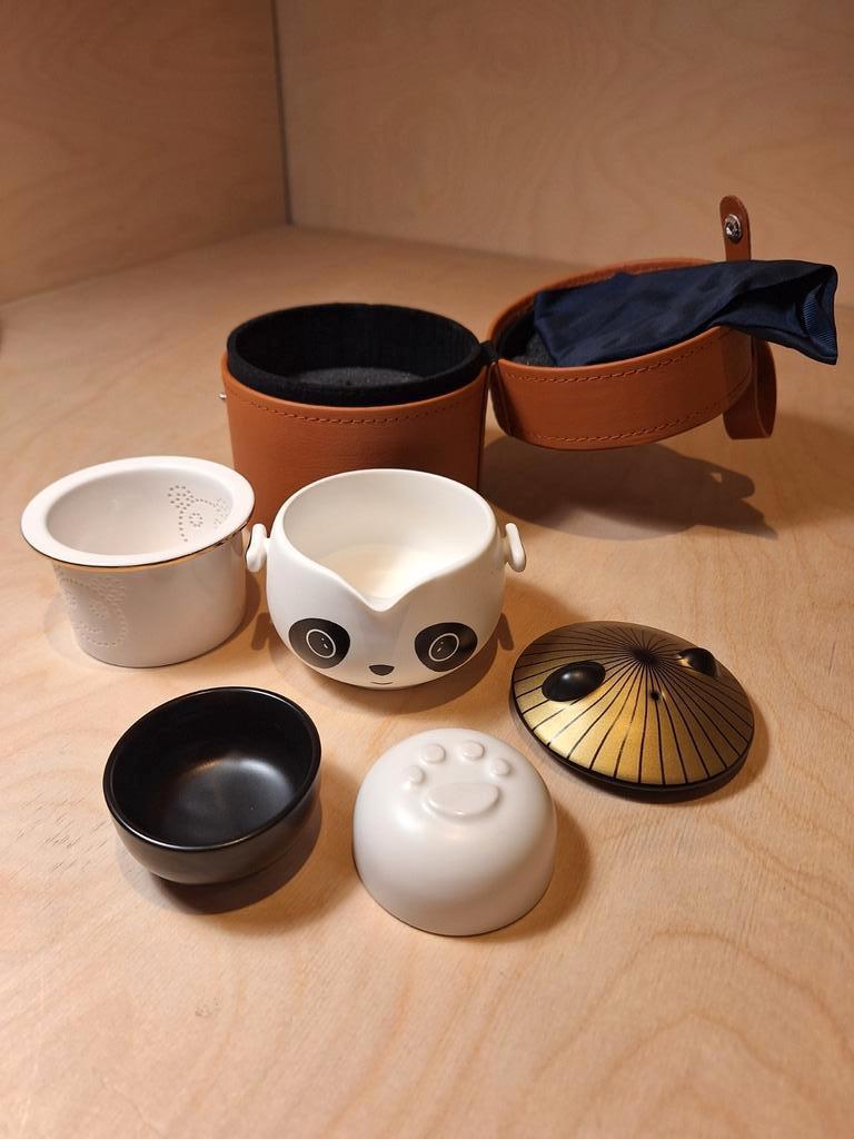 Chinese panda theeset, Huis en Inrichting, Keuken | Servies, Nieuw, Ophalen of Verzenden, Overige stijlen, Aardewerk