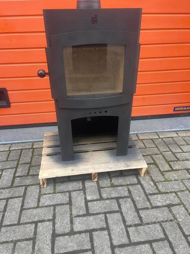 gereviseerde Dik Geurts Jens High vrijstaande houtkachel, Huis en Inrichting, Kachels, Gebruikt, Vrijstaand, Houtkachel, Hout
