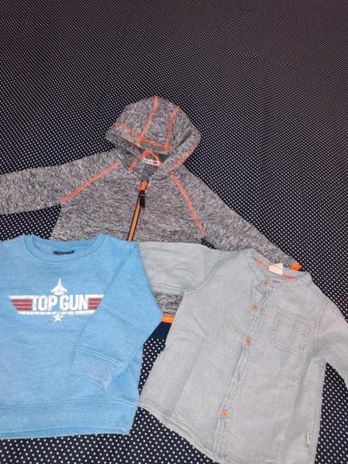 80 86 SET jongen kleding  VEST, trui en blouse, Kinderen en Baby's, Babykleding | Maat 80, Gebruikt, Jongetje, Setje, Ophalen of Verzenden