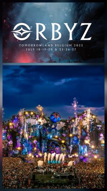 W1 kaarten Tomorrowland 2025 weekend 1 complete reis  beschikbaar voor biedingen