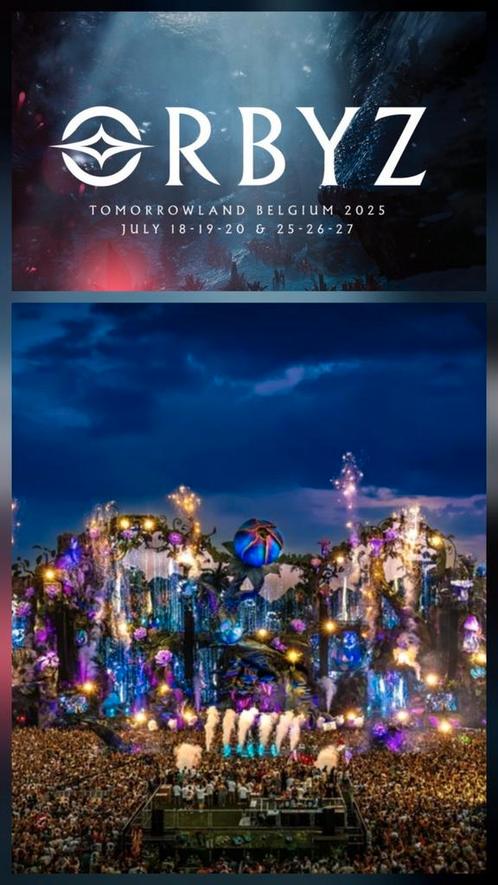 W1 kaarten Tomorrowland 2025 weekend 1 complete reis, Tickets en Kaartjes, Evenementen en Festivals, Twee personen, Meerdaags