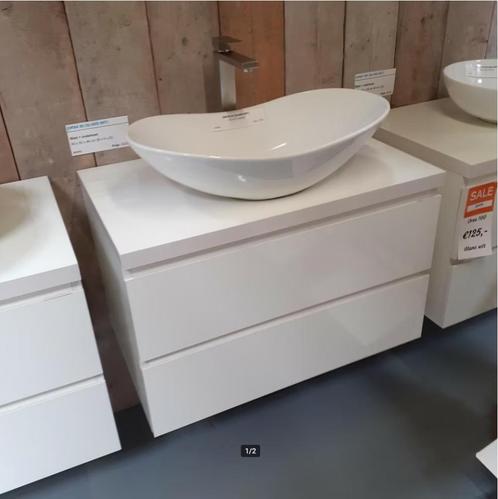LAATSTE STUKS! Badmeubel, Soft close, Wit, 80cm, Orsa 80, Huis en Inrichting, Woonaccessoires | Overige, Nieuw, Ophalen of Verzenden