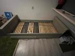 Steigerhouten eenpersoonsbed met lades, Huis en Inrichting, Slaapkamer | Bedden, Ophalen, Gebruikt, 90 cm, Eenpersoons