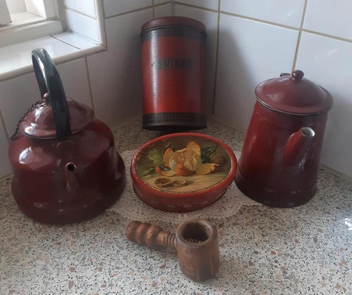 Vintage keukenspullen, Antiek en Kunst, Antiek | Keukenbenodigdheden, Ophalen of Verzenden