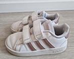 ADIDAS schoentjes / maat 24 wit met lila strepen/ leer, Adidas, Meisje, Schoenen, Ophalen of Verzenden