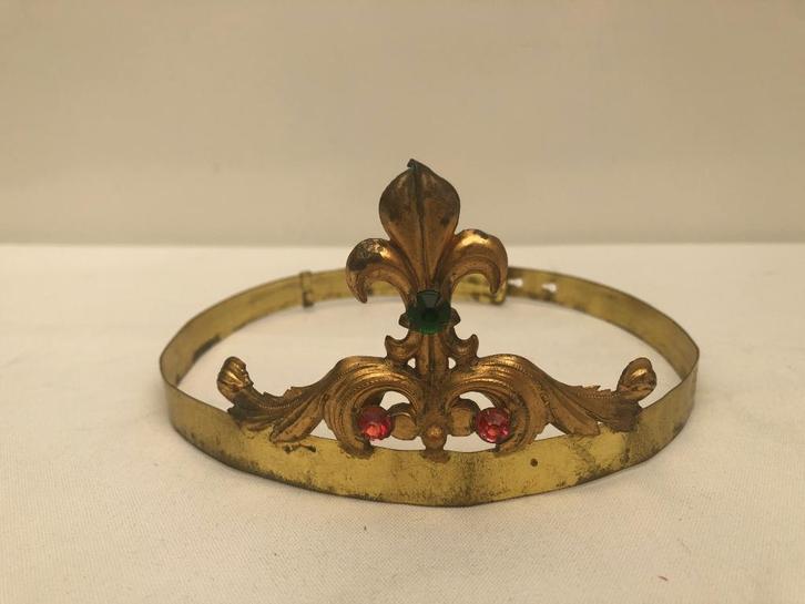 Franse  kerk Processie kroon met steentjes, Antiek en Kunst, Antiek | Religie, Ophalen of Verzenden