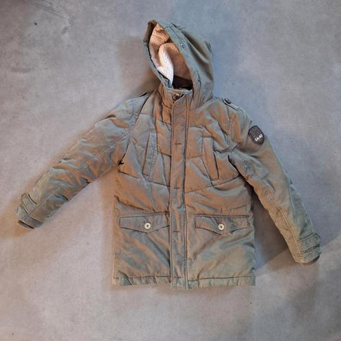 Winterjas maat 140 legergroen Here + There jongensjas mt 140, Kinderen en Baby's, Kinderkleding | Maat 140, Gebruikt, Jongen, Jas