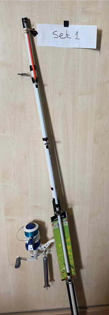 zeevishengelsets !!! Visklaar v.a €35,- zie Tekst, Watersport en Boten, Hengelsport | Zeevissen, Gebruikt, Complete set, Ophalen