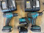 twee makita accu boor, Doe-het-zelf en Verbouw, Gereedschap | Boormachines, Ophalen, Gebruikt, Boor- en Schroefmachine