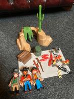 Playmobil bandietenschuilplaats en sheriff te paard, Ophalen, Zo goed als nieuw, Complete set