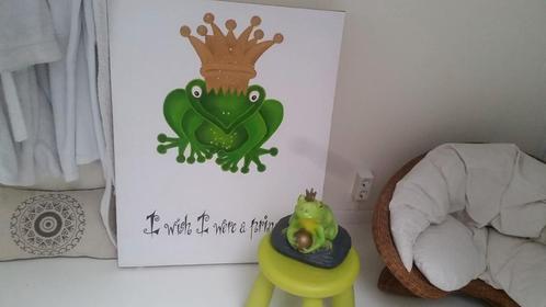 KIKKERPRINS SCHILDERIJ kinderkamer PRINS Wanddecoratie, Kinderen en Baby's, Kinderkamer | Inrichting en Decoratie, Zo goed als nieuw