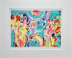 Frans van Straalen - Acryl op papier in passe-partout, Verzenden