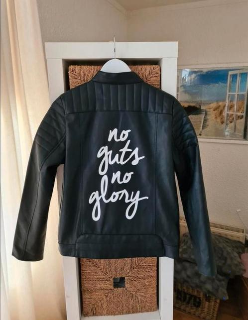 Nik&Nik jas lederlook jack/ Bikerjack/  maat 16. 170/176 ", Kinderen en Baby's, Kinderkleding | Maat 170, Nieuw, Jas, Ophalen of Verzenden