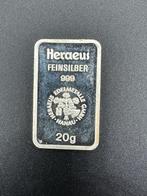 Zilverbaar 20 gram Heraeus., Ophalen of Verzenden, Zilver