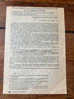 WO2 Bekendmaking Apeldoorn September 1943 Arbeidsdienst, Verzamelen, Ophalen of Verzenden