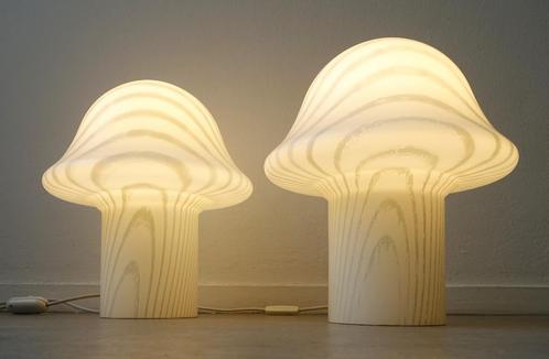 Vintage Peill & Putzler mushroom tafellamp groot model Zebra, Huis en Inrichting, Lampen | Tafellampen, Gebruikt, Minder dan 50 cm