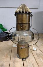 staande lamp van koper - tevens lantaarn, Antiek en Kunst, Antiek | Lampen, Ophalen