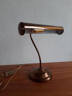 Vintage bureaulamp notarislamp pianolamp messing, Ophalen of Verzenden, Zo goed als nieuw