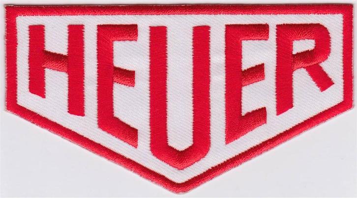 Heuer stoffen opstrijk patch embleem #3, Motoren, Accessoires | Stickers, Verzenden