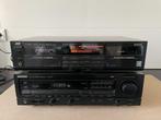 JVC TD-W550 double cassette tape deck, Audio, Tv en Foto, Ophalen of Verzenden, Dubbel, JVC, High speed dubbing